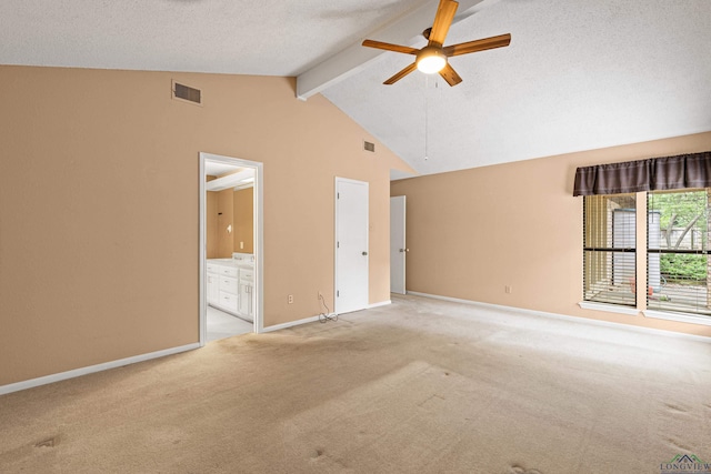 1208 Marigold Ln, Longview, TX 75604 - carpeted empty room with ceiling fan, baseboards, and a textured ceiling