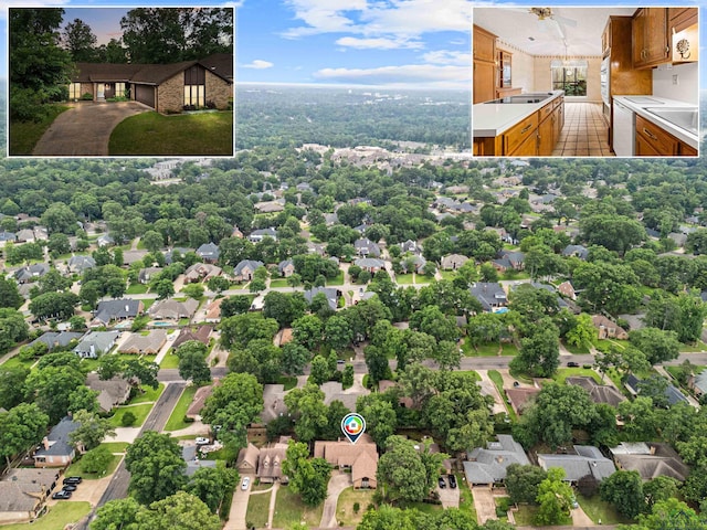 1208 Marigold Ln, Longview, TX 75604 - aerial view of residential area
