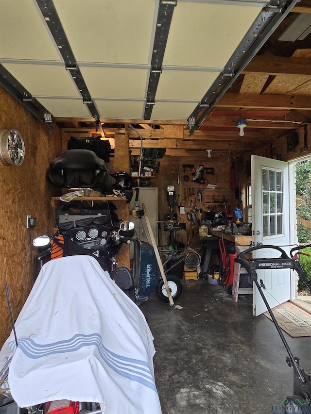 3720 Bill Owens Pkwy, Longview, TX 75605 - garage with wooden walls