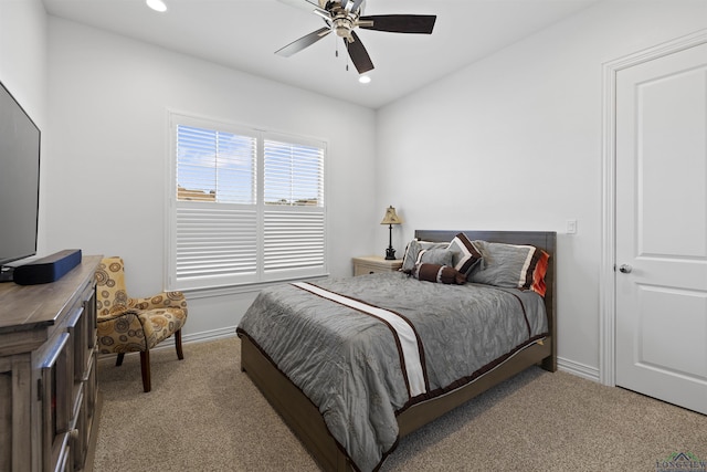113 Saddle Brook Cir, Hallsville, TX 75650 - carpeted bedroom featuring recessed lighting and a ceiling fan