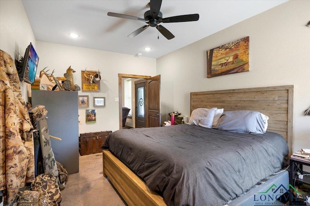 15136 Fm 852, Gilmer, TX 75644 - bedroom featuring recessed lighting and a ceiling fan