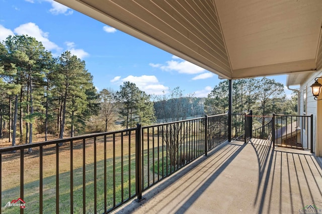 view of balcony