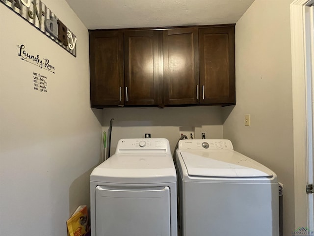 209 Lake Lamond Rd, Longview, TX 75604 - laundry room with cabinet space and separate washer and dryer