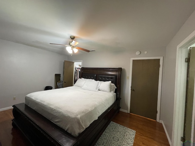209 Lake Lamond Rd, Longview, TX 75604 - bedroom featuring wood finished floors and a ceiling fan