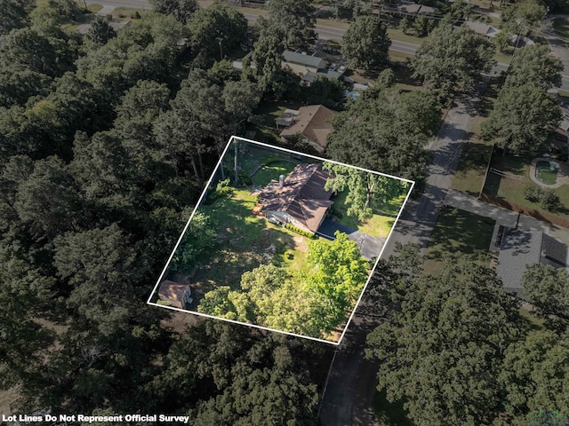 8 Honeysuckle Ln, Longview, TX 75605 - aerial view of property's location with property boundaries highlighted