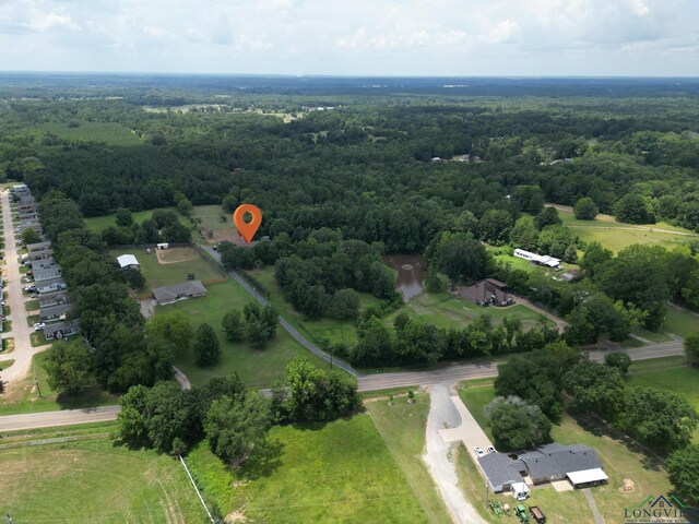 12545 Fm 968 W, Longview, TX 75602 - aerial overview of property's location with a heavily wooded area and property boundaries highlighted