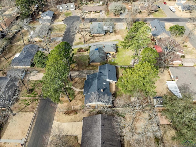 drone / aerial view with a residential view