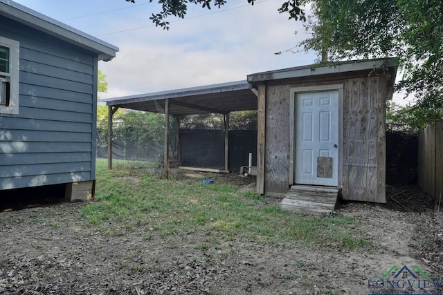 view of outbuilding