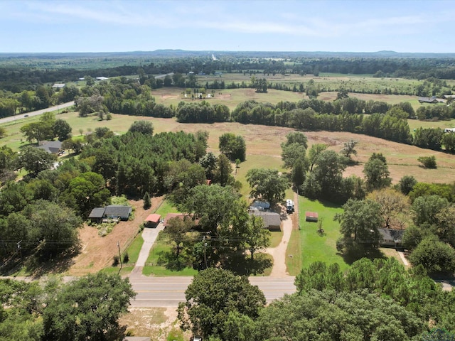 drone / aerial view featuring a rural view