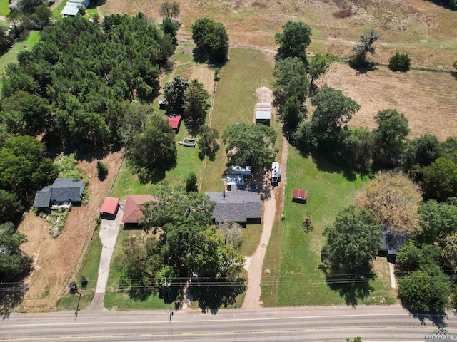 bird's eye view featuring a rural view