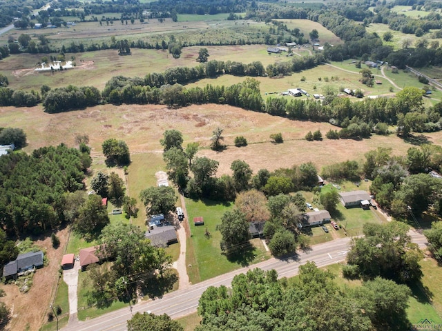 aerial view featuring a rural view