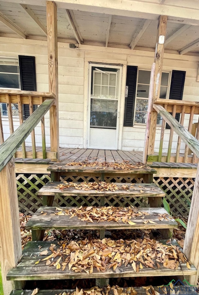 616 W Center St, White Oak, TX 75693 - property entrance featuring covered porch