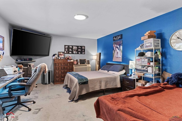 3315 N US Highway 259, Kilgore, TX 75662 - bedroom with concrete flooring and an office area