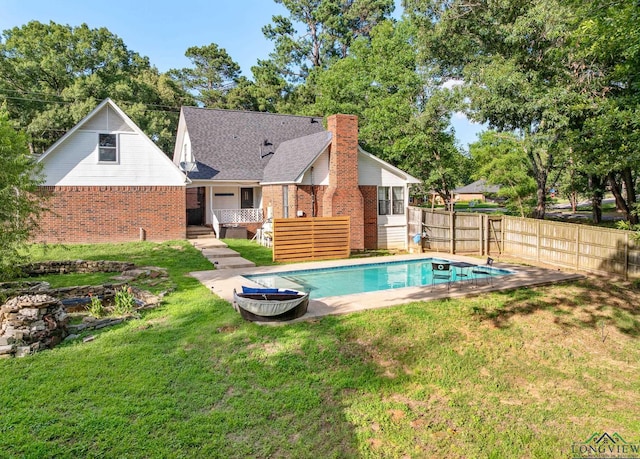 10887 Knollwood Dr, Tyler, TX 75703 - view of swimming pool with a deck