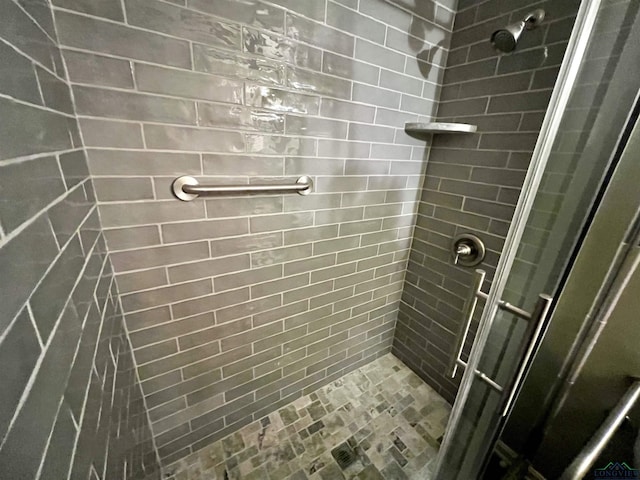 full bathroom with a stall shower