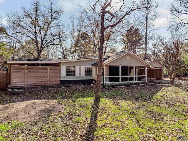 view of rear view of property