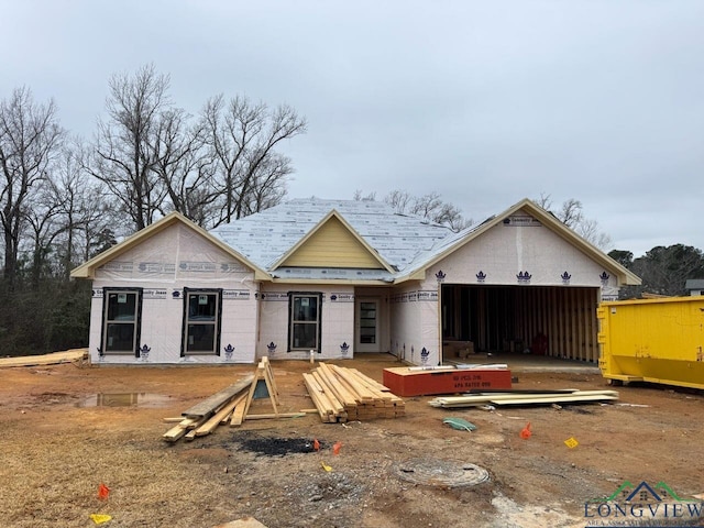 property under construction featuring an attached garage