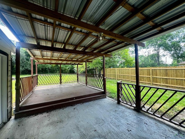 deck with a patio area