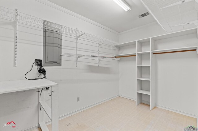 825 University Dr, Carthage, TX 75633 - walk in closet with light flooring