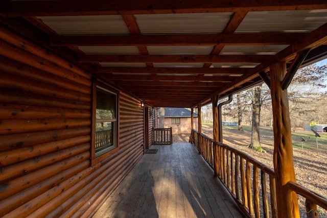 view of wooden terrace