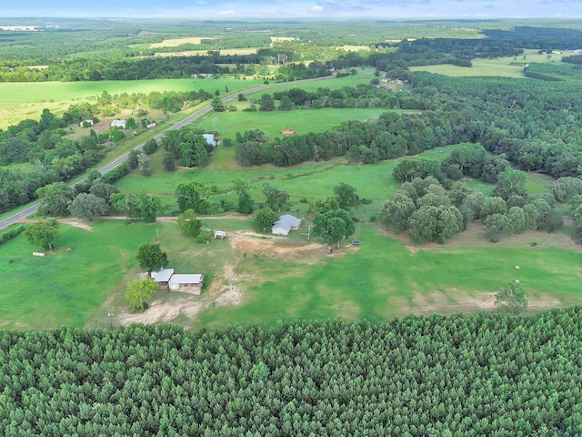 3738 Fm 161 S, Hughes Springs, TX 75656 - aerial view of property and surrounding area with rural landscape