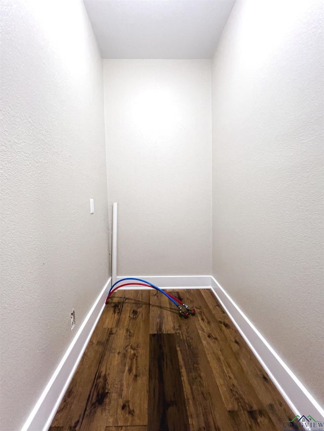 interior space with wood-type flooring