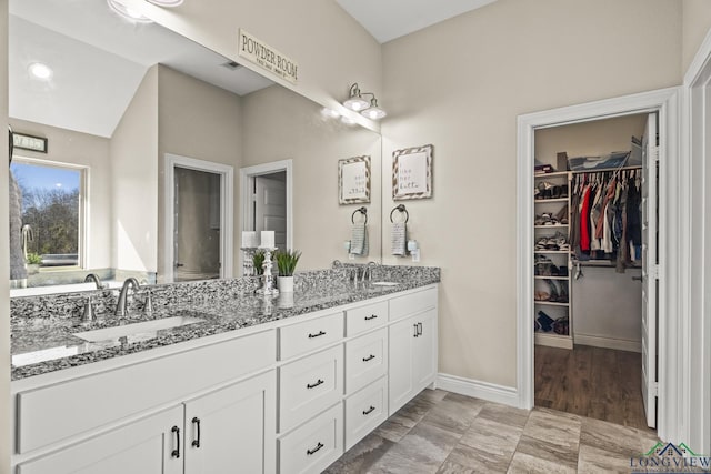 bathroom featuring vanity