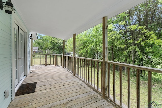 view of deck