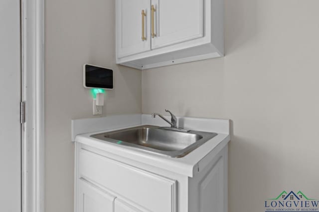 laundry room with sink