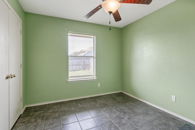 207 Willow Rd, Bullard, TX 75757 - unfurnished bedroom featuring baseboards, a closet, and a ceiling fan