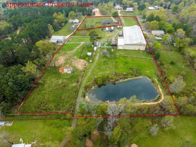 3897 Lansing Switch Rd, Longview, TX 75602 - aerial view with a water view