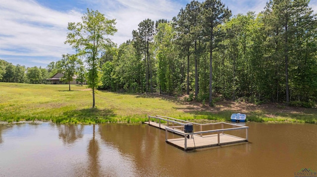 4754 Deer Rd, Gilmer, TX 75644 - view of dock featuring a water view