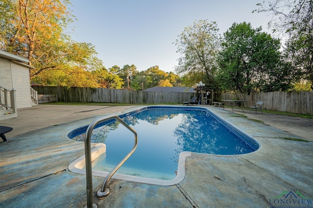 view of pool with a patio