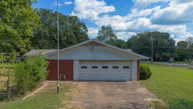 view of property exterior with a lawn