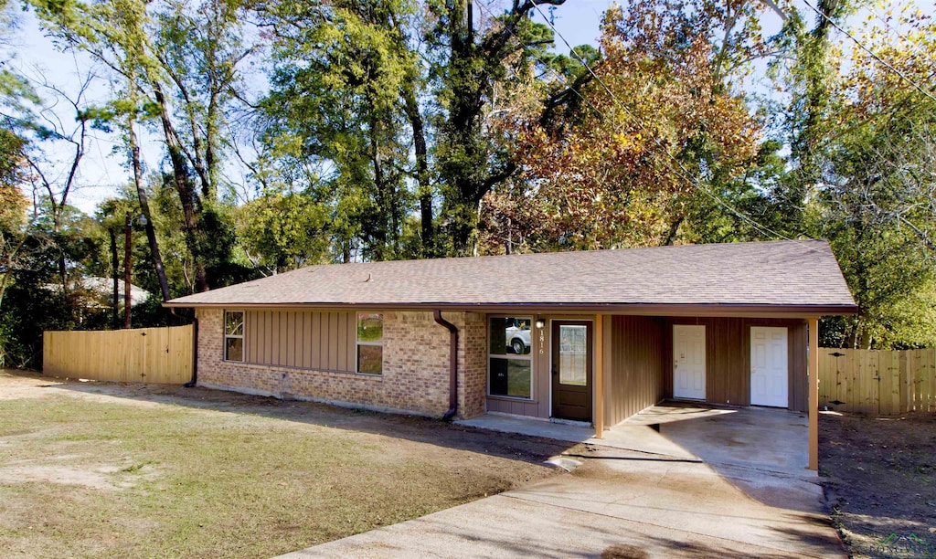 view of ranch-style house