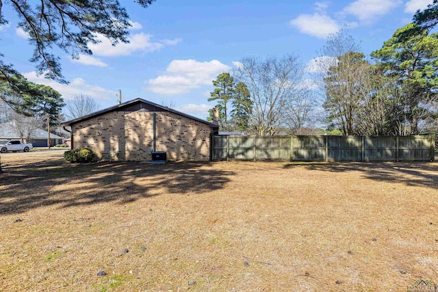 exterior space featuring fence