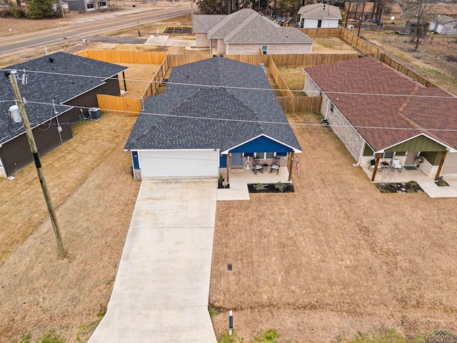 birds eye view of property