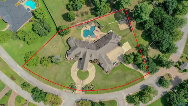 birds eye view of property