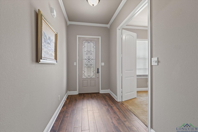 3363 Celebration Way, Longview, TX 75605 - foyer entrance featuring crown molding and wood-type flooring
