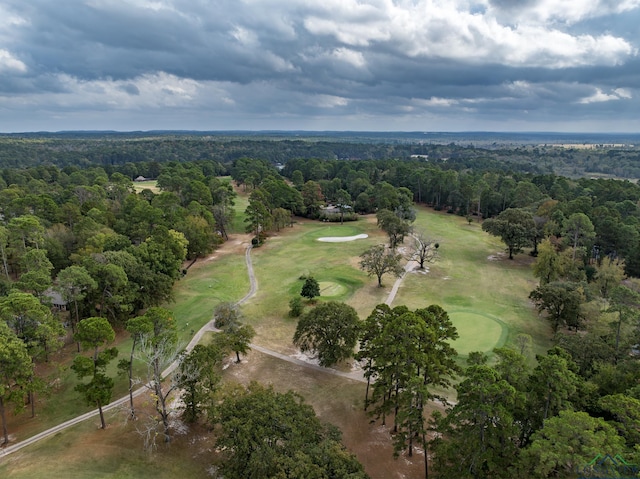 drone / aerial view with a view of trees