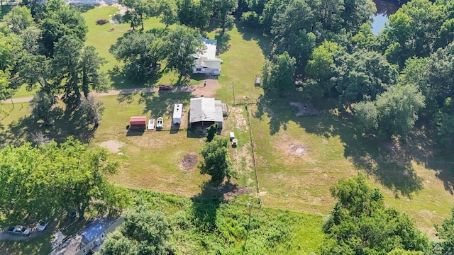 aerial view with a rural view