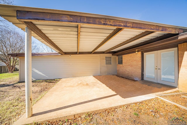 view of patio / terrace with french doors