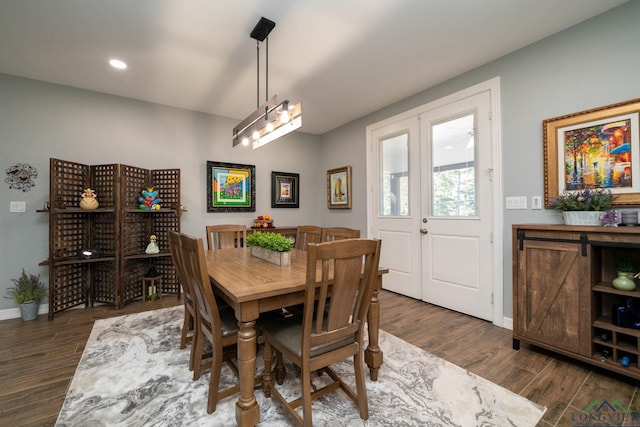 view of dining room