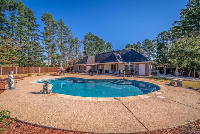 view of pool with a patio area