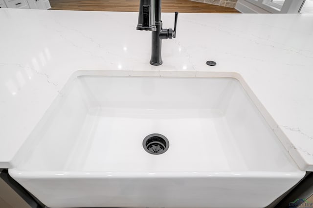 interior details featuring sink