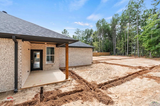 view of yard with a patio