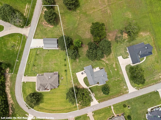 159 Jacobin Creek Dr, Gilmer, TX 75645 - aerial view of property and surrounding area with property boundaries highlighted