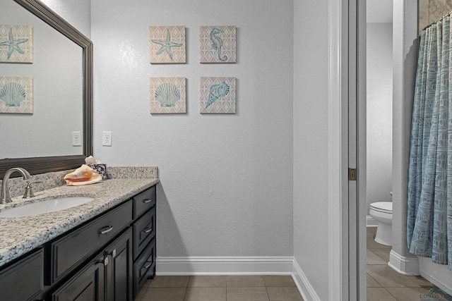 159 Jacobin Creek Dr, Gilmer, TX 75645 - full bath with vanity and tile patterned floors