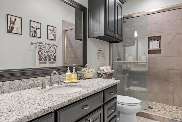 159 Jacobin Creek Dr, Gilmer, TX 75645 - full bathroom featuring vanity and a shower stall