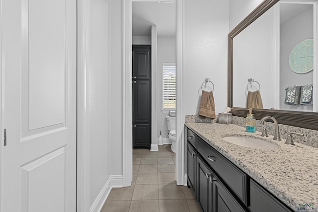 159 Jacobin Creek Dr, Gilmer, TX 75645 - bathroom with tile patterned floors and vanity